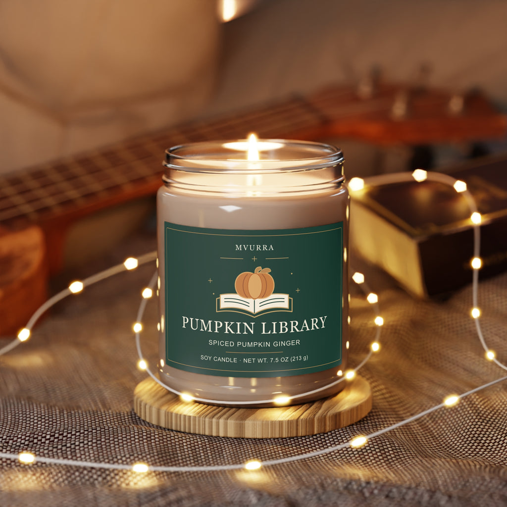 Pumpkin Library Soy Candle — Spiced Pumpkin Ginger