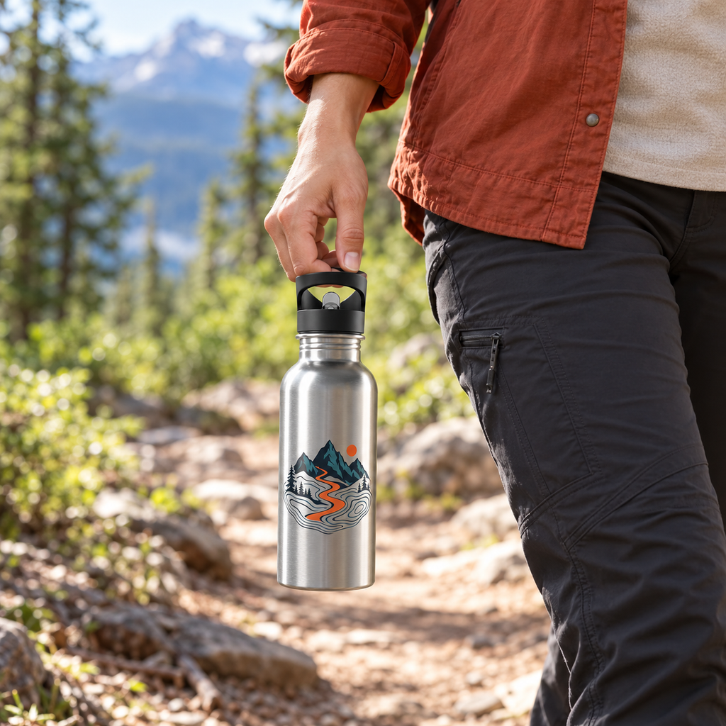 Trail Signal Stainless Steel Water Bottle — 20oz