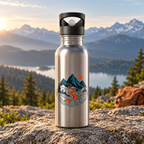 Trail Signal Stainless Steel Water Bottle — 20oz