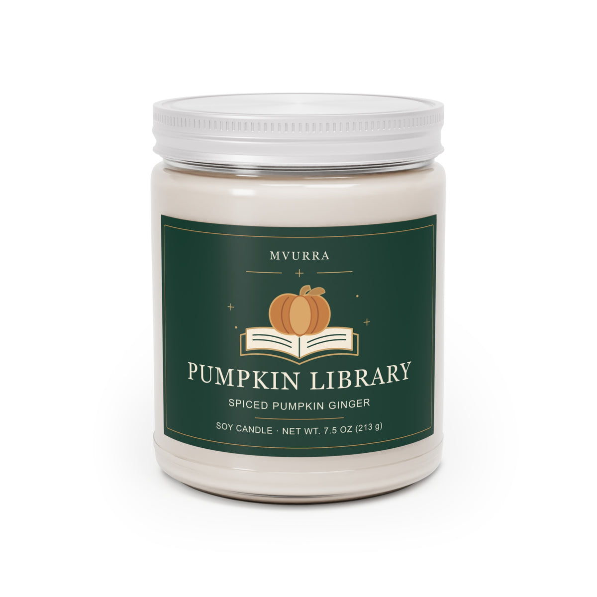 Pumpkin Library Soy Candle — Spiced Pumpkin Ginger