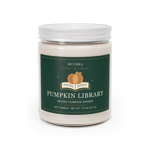 Pumpkin Library Soy Candle — Spiced Pumpkin Ginger